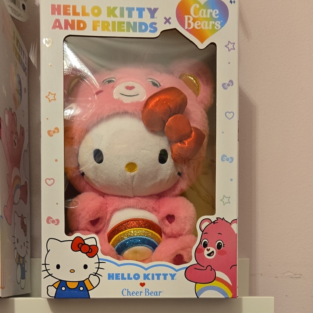 Hello Kittt Care Bears Plush Toy - Pink